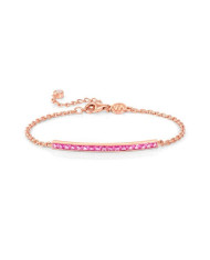 BRACCIALE CARISMATICA ORO ROSA E PIETRE FUCSIA