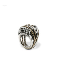 ANELLO MANDILE INSERTI ARGENTO E BRONZO